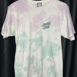 Santa Cruz tie-dye shirt M